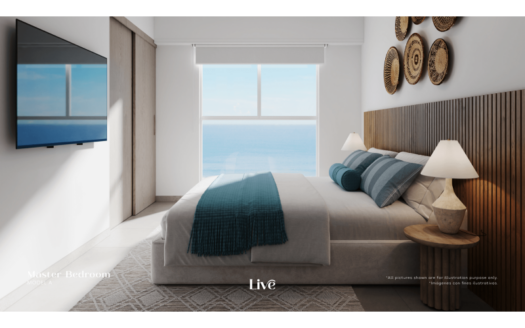 Viva en las Alturas con Vista al Mar en el Piso 12 de Live Jacó: Estilo y Confort a su Alcance. Código: 112791