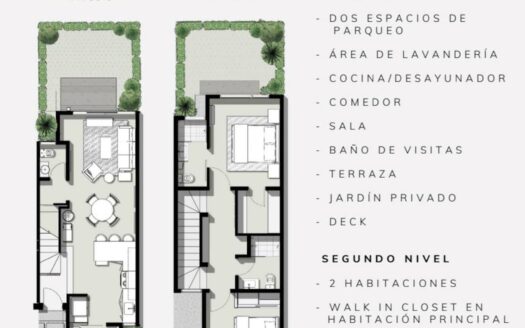 ESTRENE casa en Condominio en Pozos de Santa Ana con el MEJOR PRECIO por M2, 2 niveles, 2 dormitorios, con jardin! COD. 137447